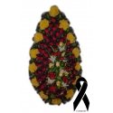 Вінок зі штучних троянди та лілії 150 см